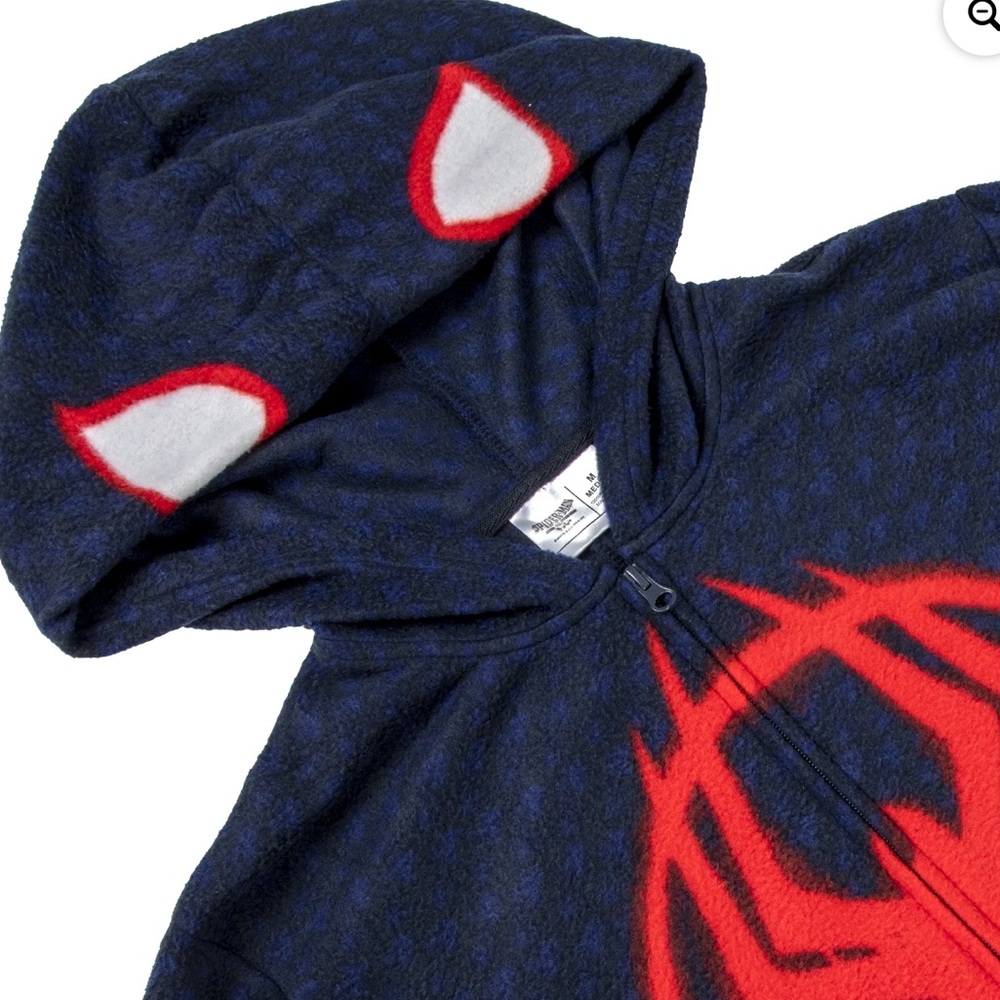 NWT Men's Spider-Man Hooded Union Suit Pajamas size L